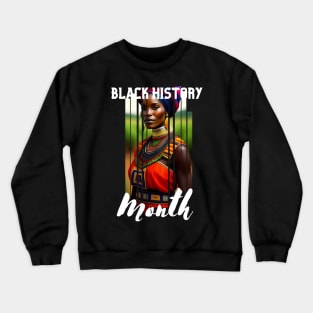 Black history month cute graphic design artwork Crewneck Sweatshirt